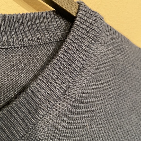 B.Draddy BD Crew Sweater Italian made long sleeve garment dyed in Regal size L - Picture 7 of 10